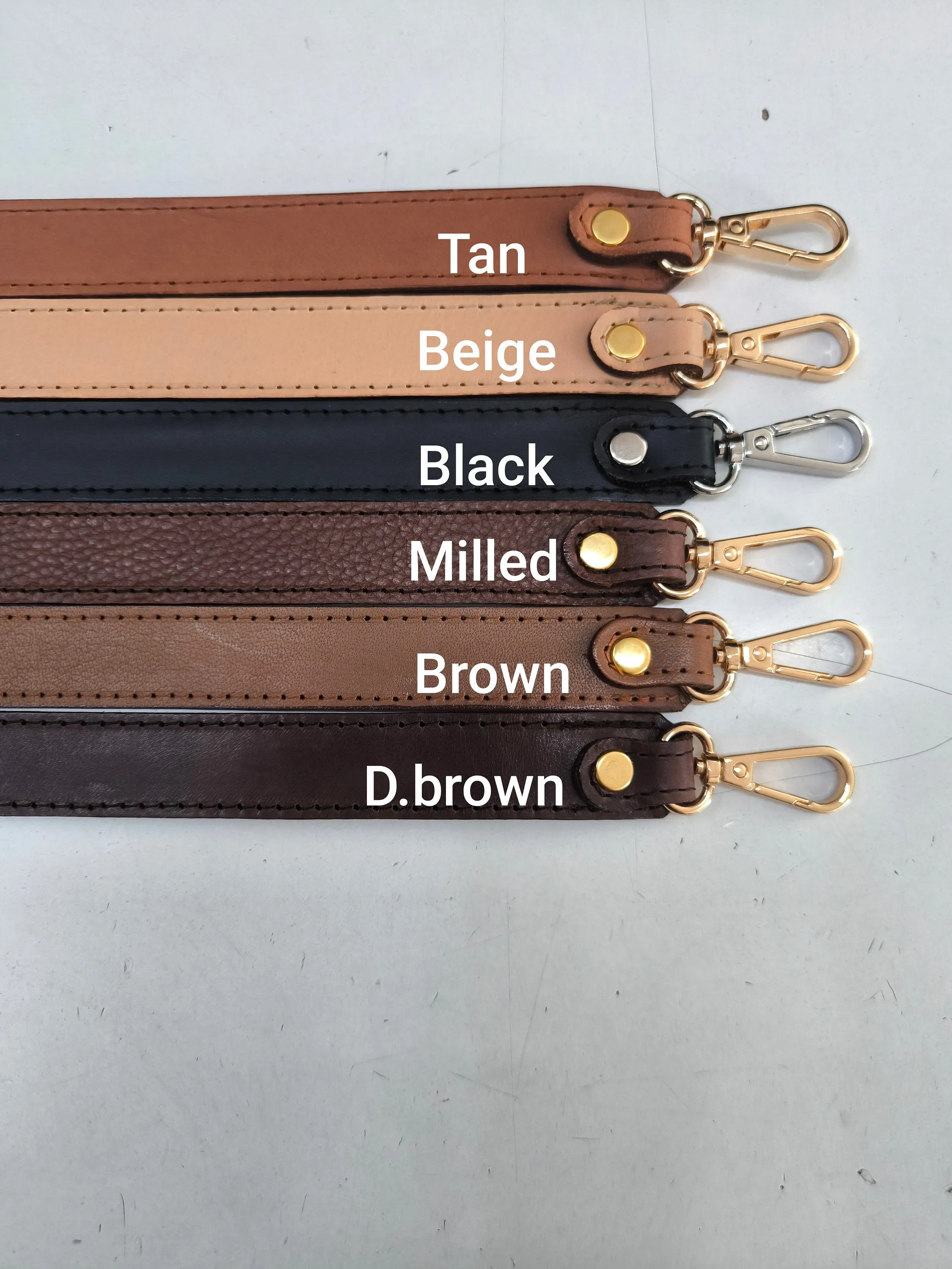 Leather Bag Handles - Genuine Leather Shoulder Straps, Durable & Stylish Replacement Handles for Bags  66cm//26" Length