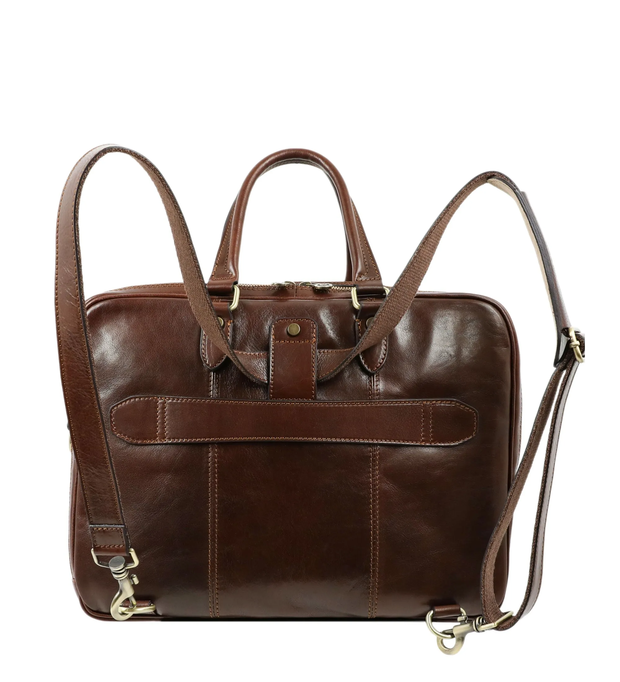 Leather Convertible Briefcase Backpack - A Farewell to Arms