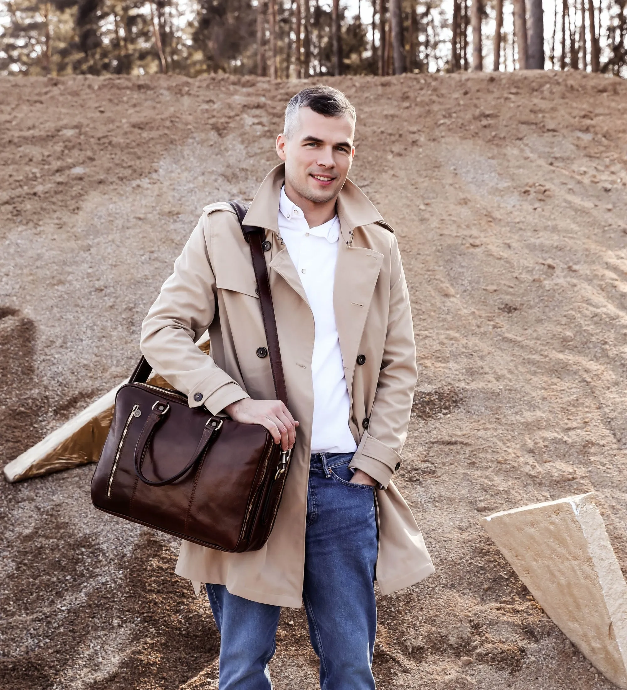 Leather Convertible Briefcase Backpack - A Farewell to Arms