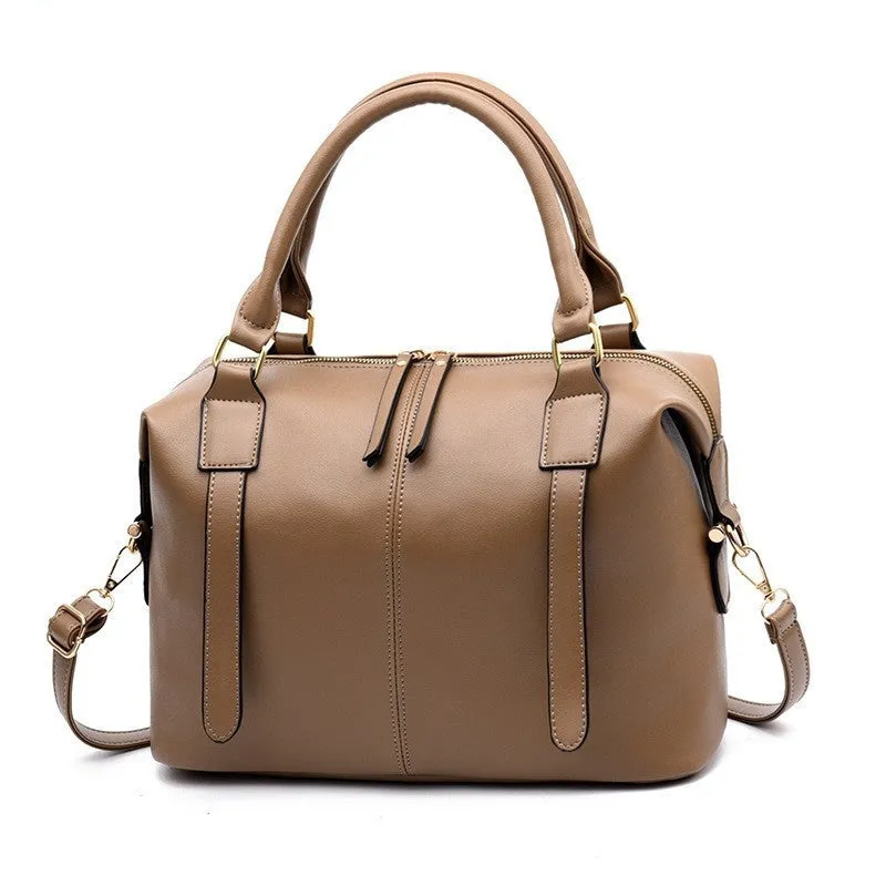 Leather Handbag Vintage Bag Shoulder Bags Big Bag