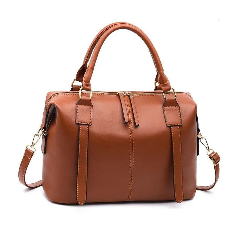 Leather Handbag Vintage Bag Shoulder Bags Big Bag