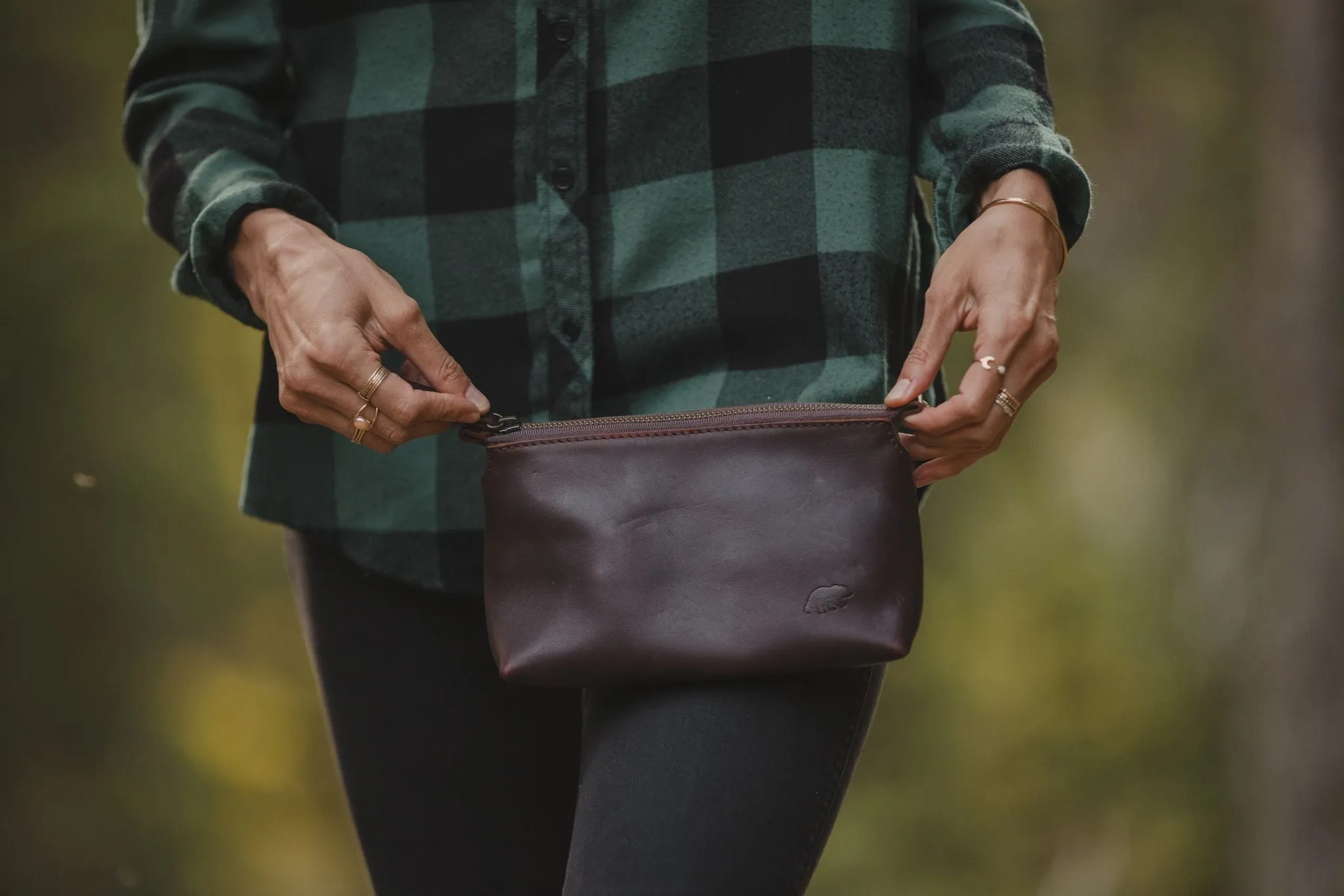 Leather Makeup Pouch