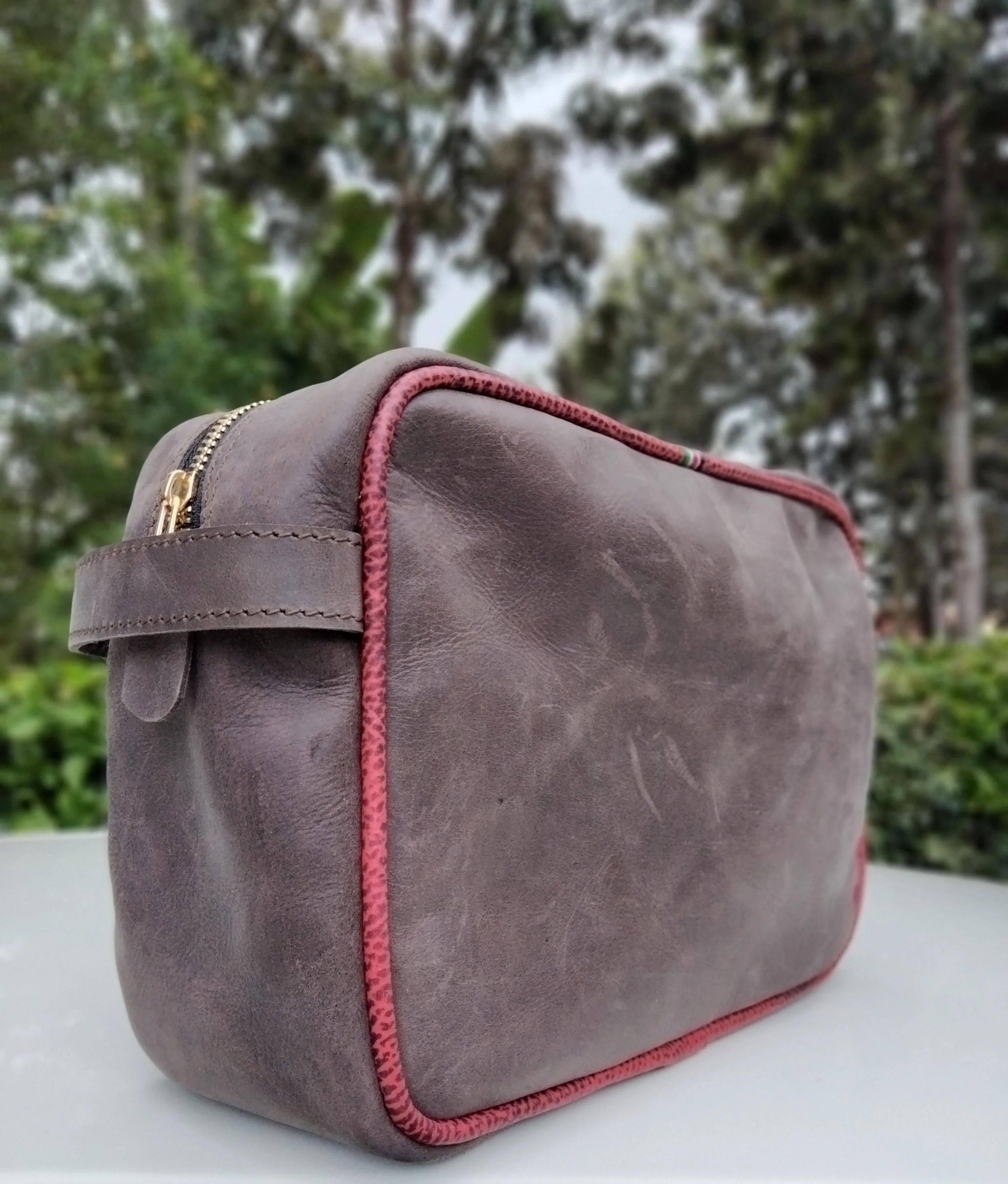 Leather Toiletry Bag