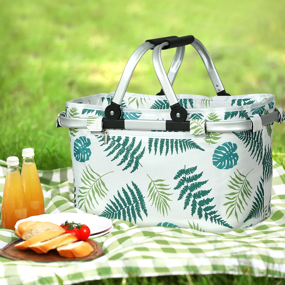 Lightweight Insulated Picnic Basket with Pockets - Alfresco