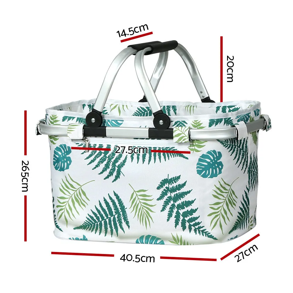 Lightweight Insulated Picnic Basket with Pockets - Alfresco