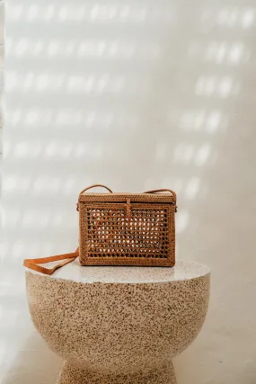 Lila Rattan Crossbody bag