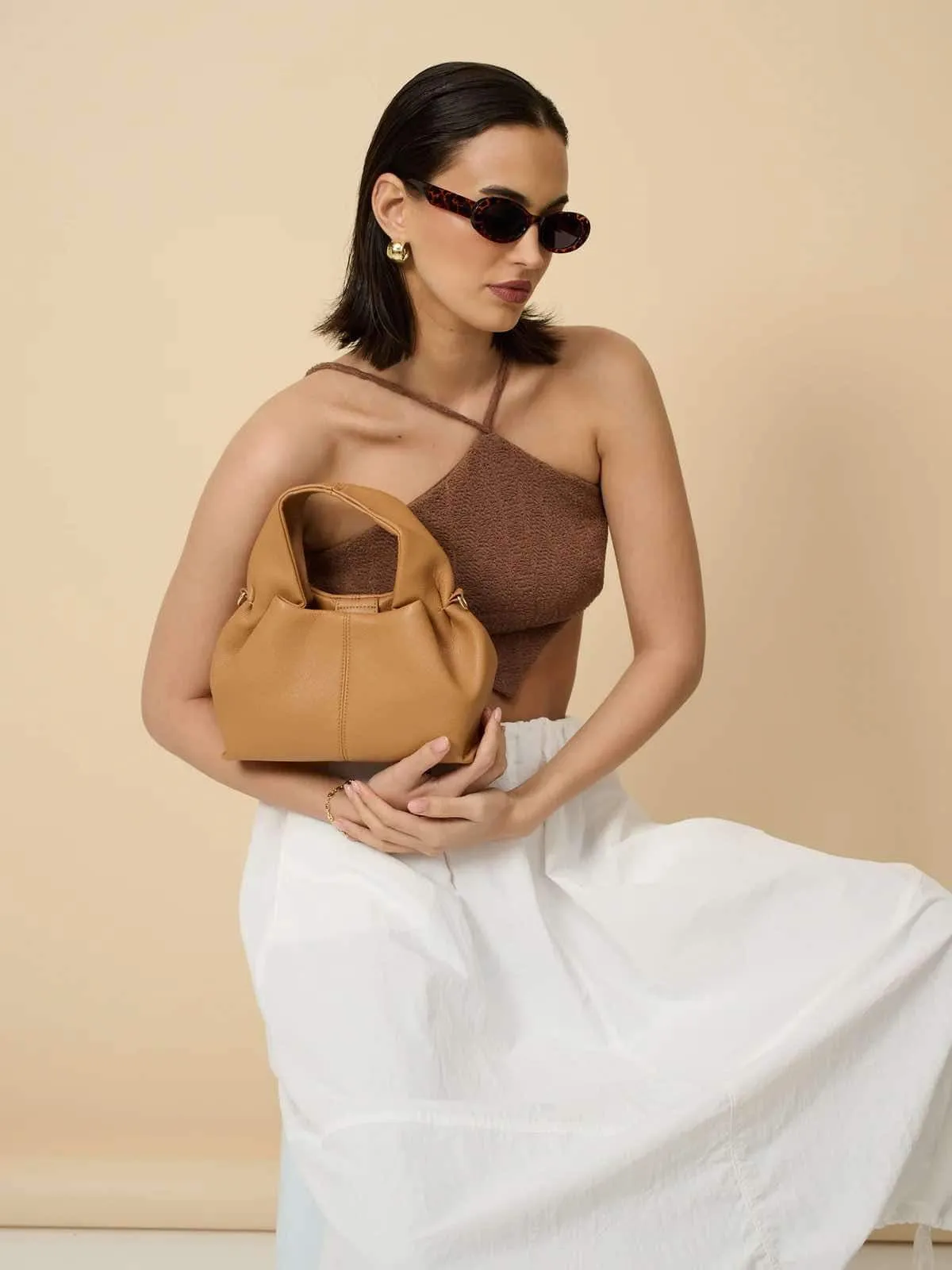 Luminie Hobo Bag - Tan