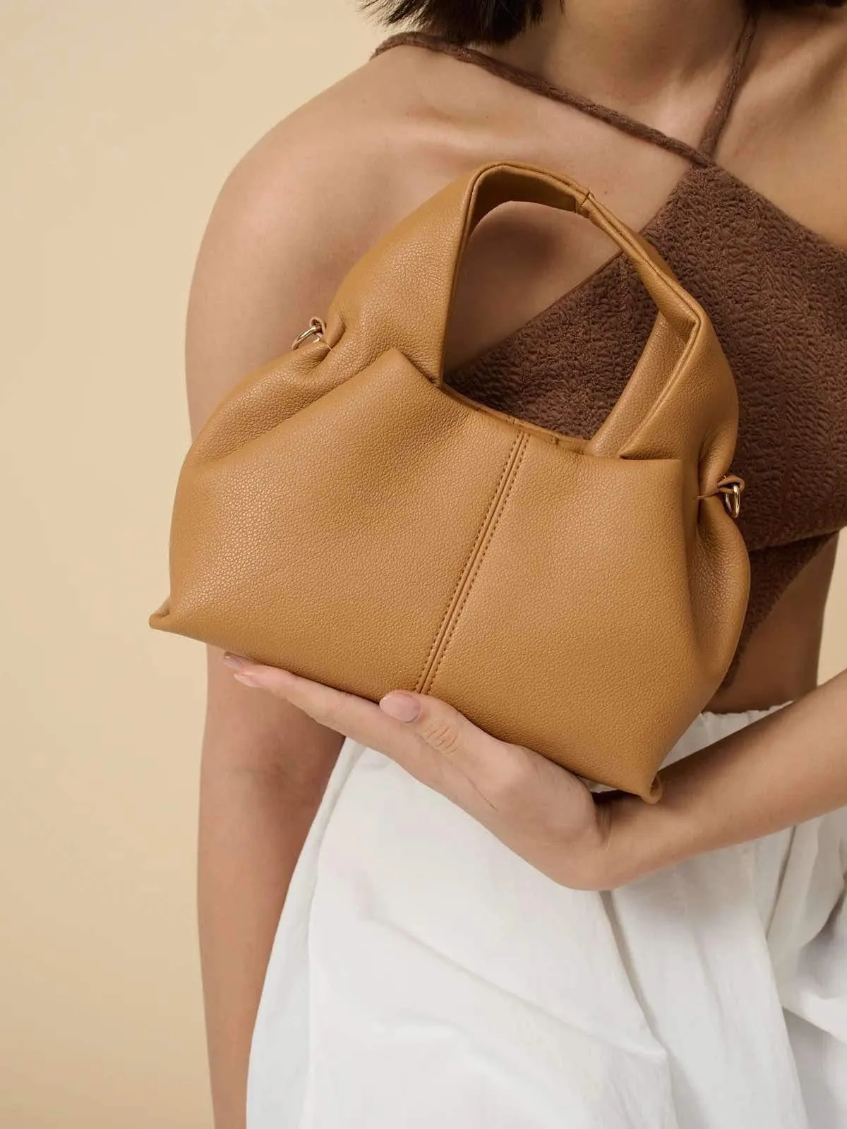 Luminie Hobo Bag - Tan