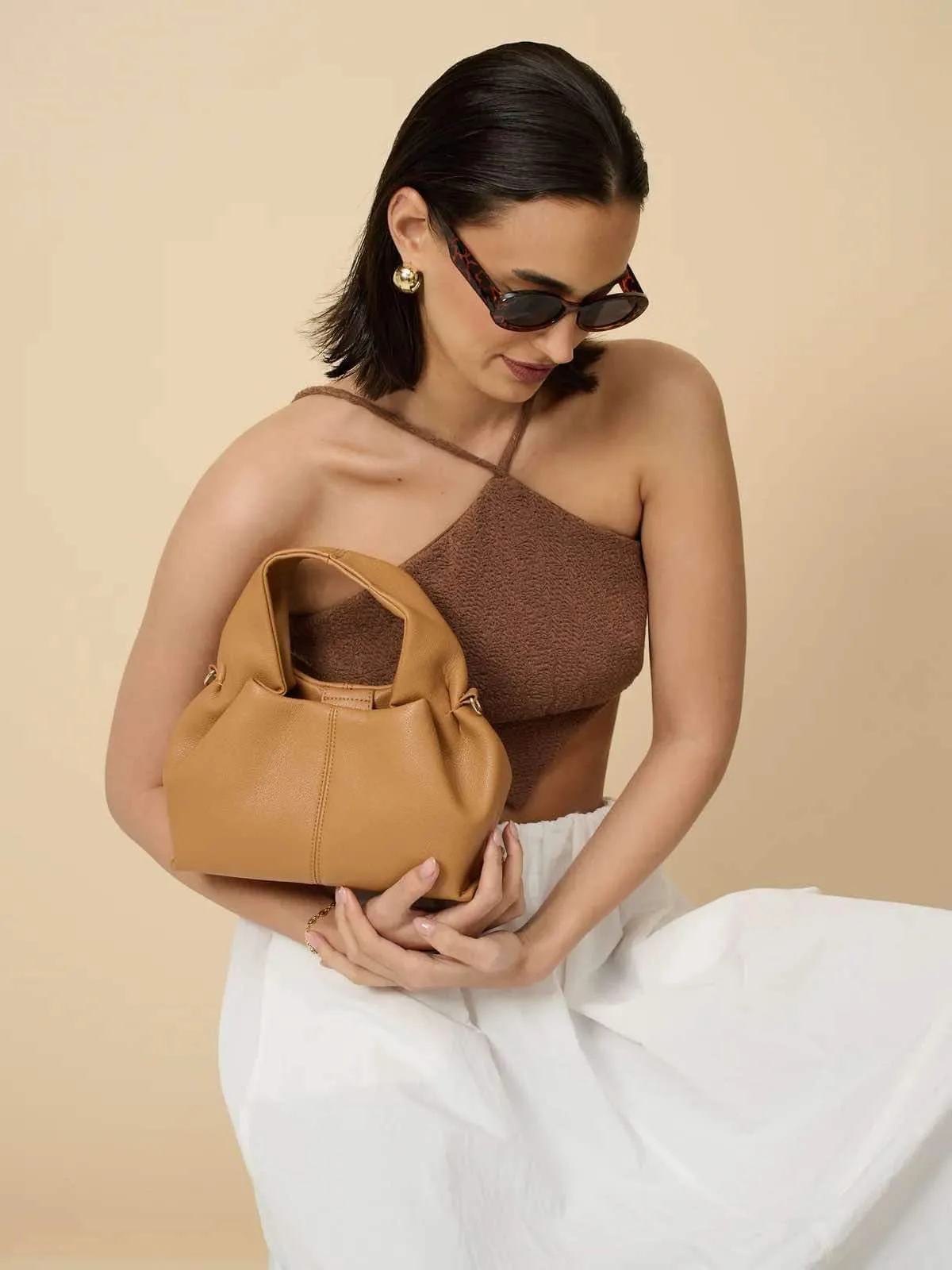 Luminie Hobo Bag - Tan