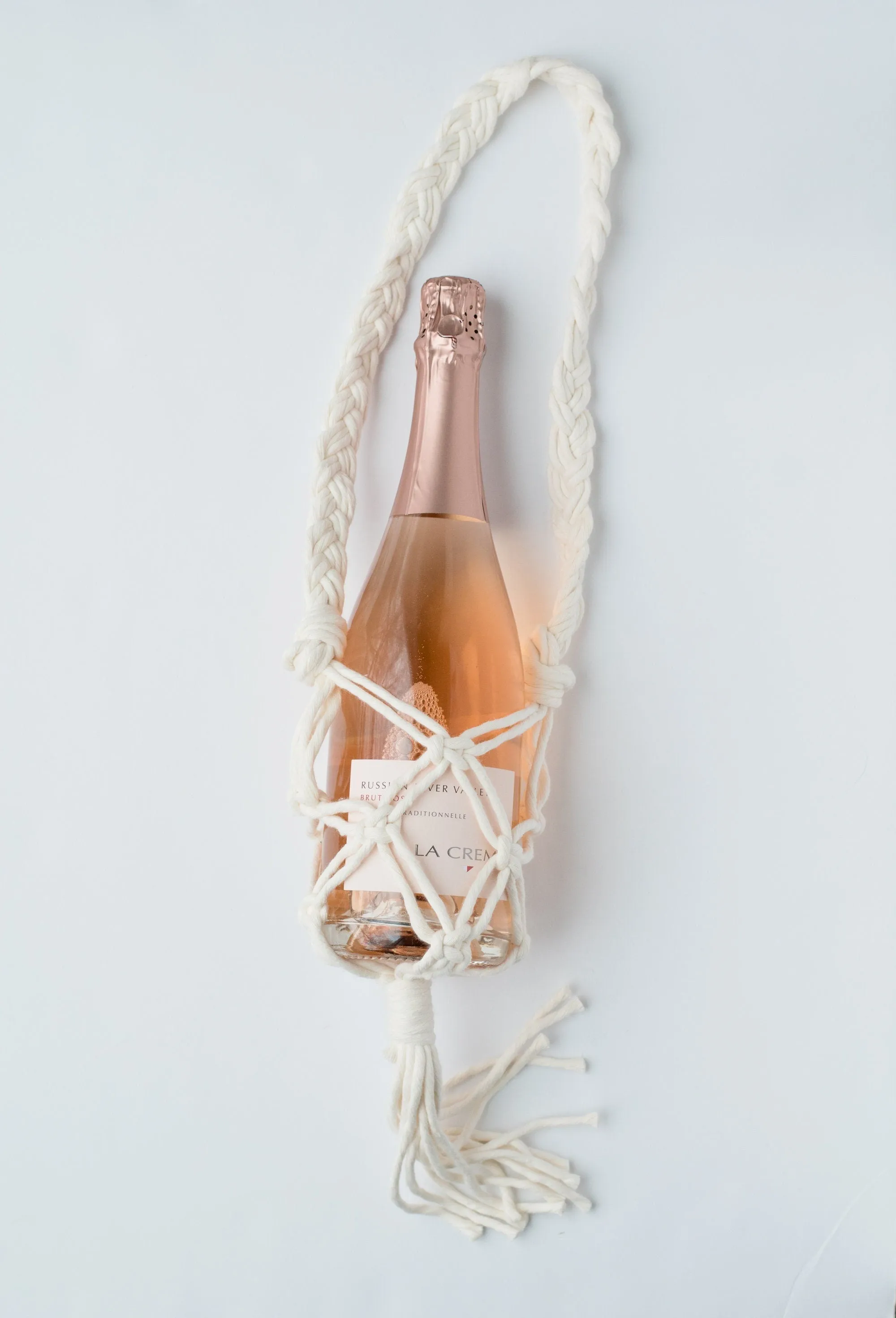 Macrame Wine Bottle Tote