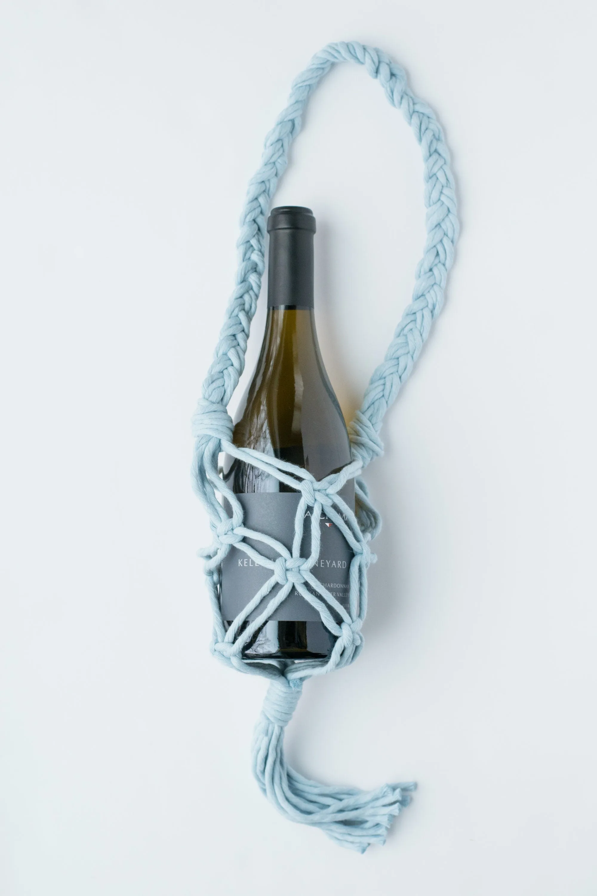 Macrame Wine Bottle Tote