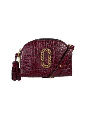 Marc Jacobs red embossed Shutter bag