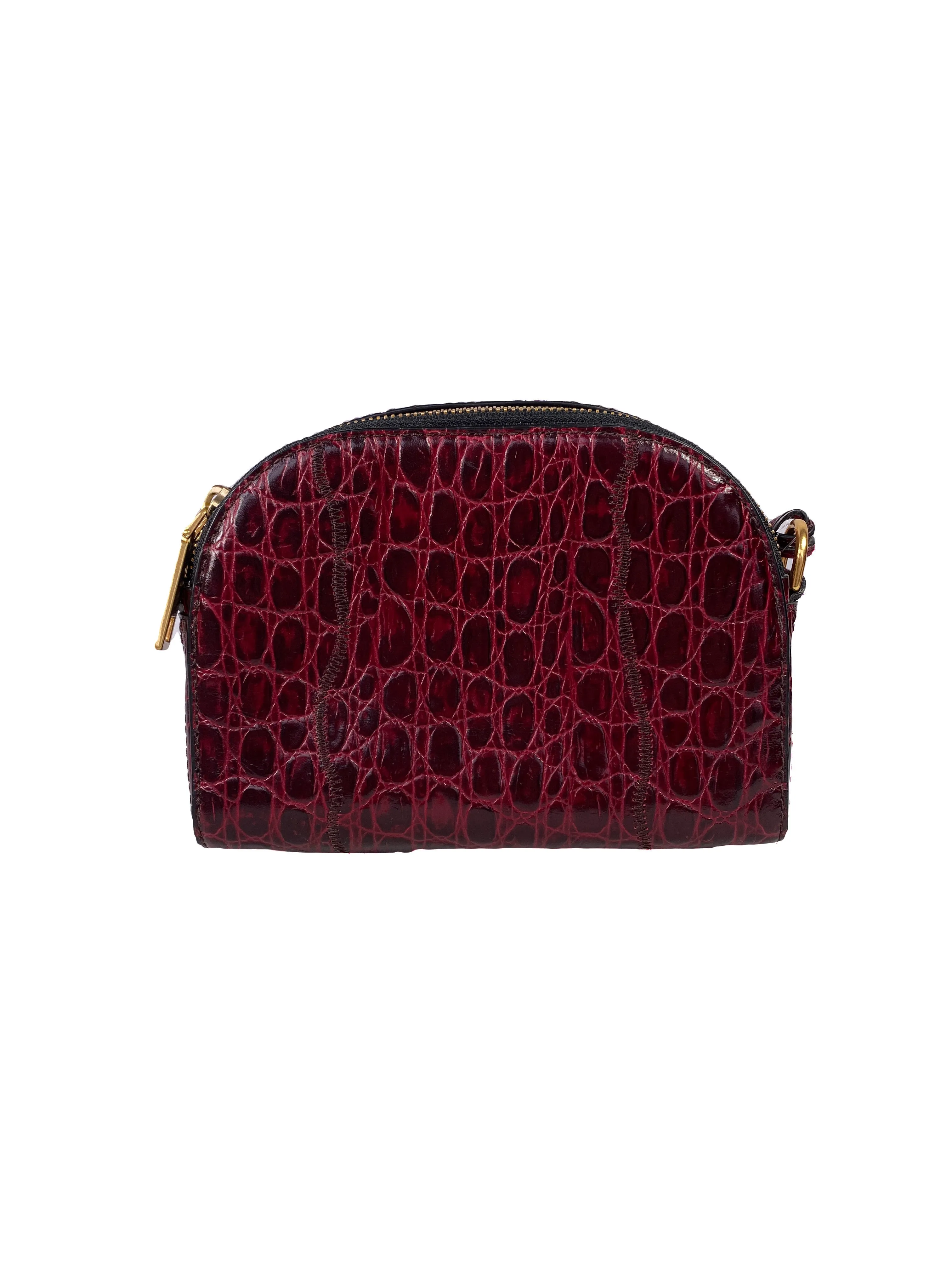 Marc Jacobs red embossed Shutter bag