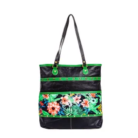 Marianna Floral Canvas & Leather Bag