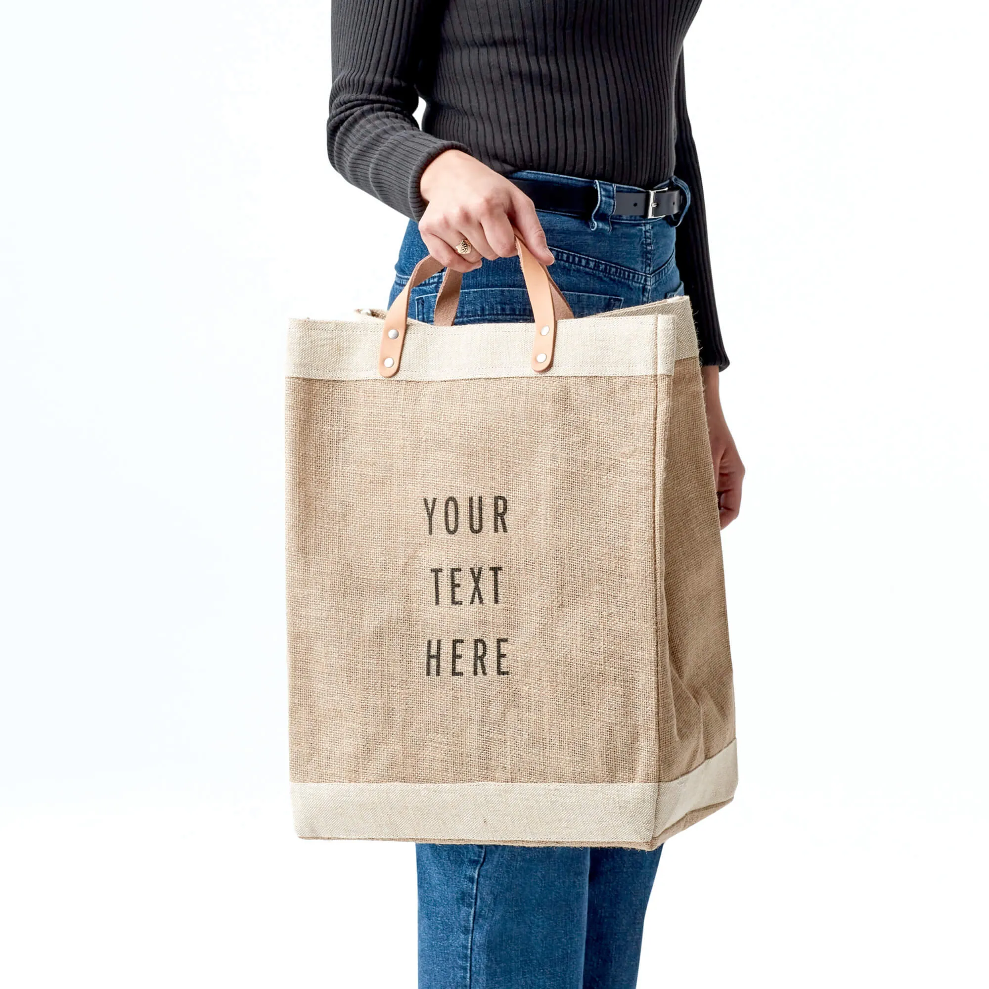 Market Bag - Between the Handle Text