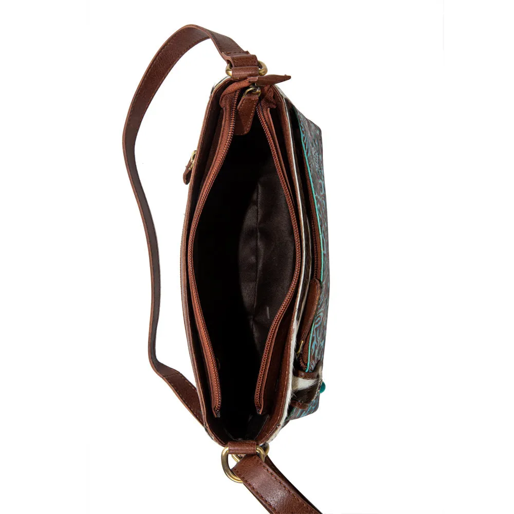 Marta Plains Leather & Hairon Bag