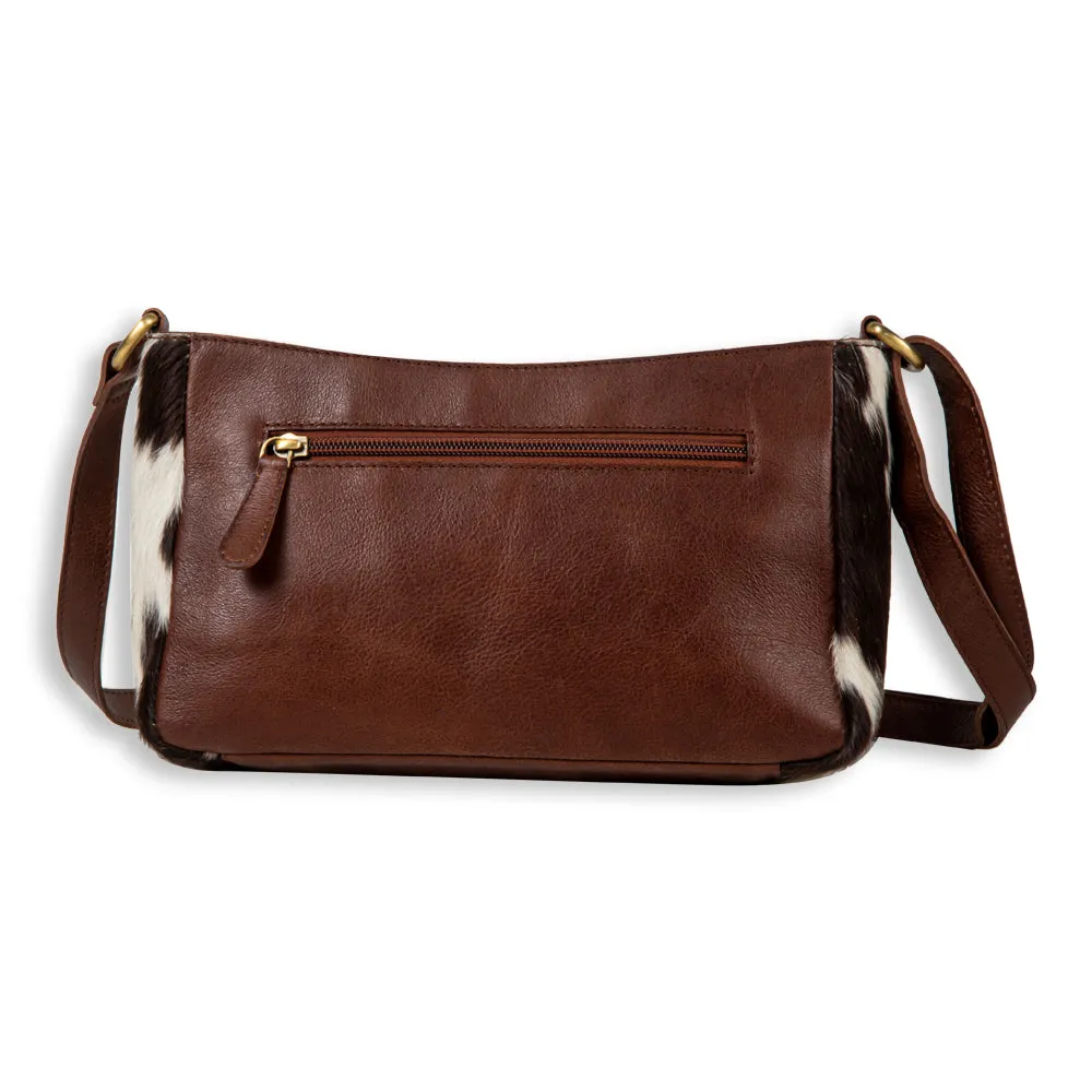 Marta Plains Leather & Hairon Bag