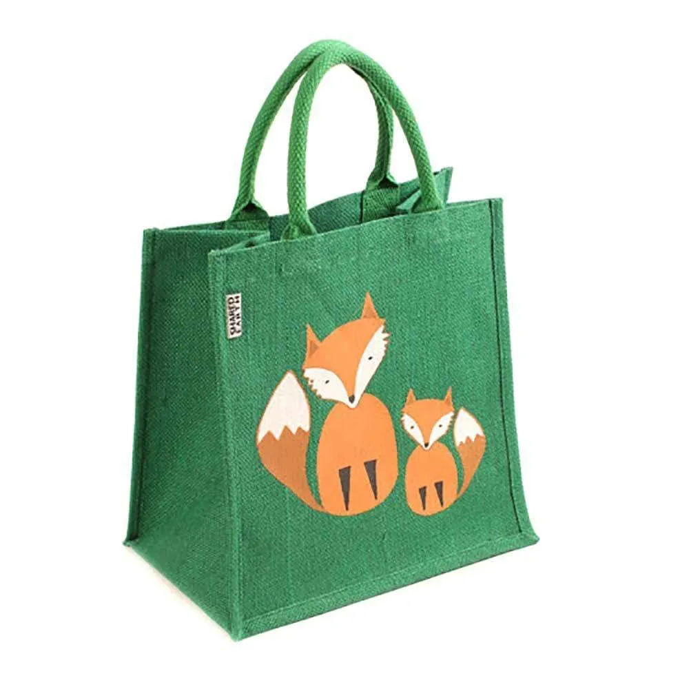 Medium Jute Shopping Bag by Shared Earth - Fox