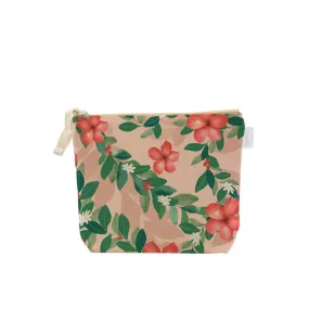 Mele Hibiscus Pattern Cosmetic Bag, Small