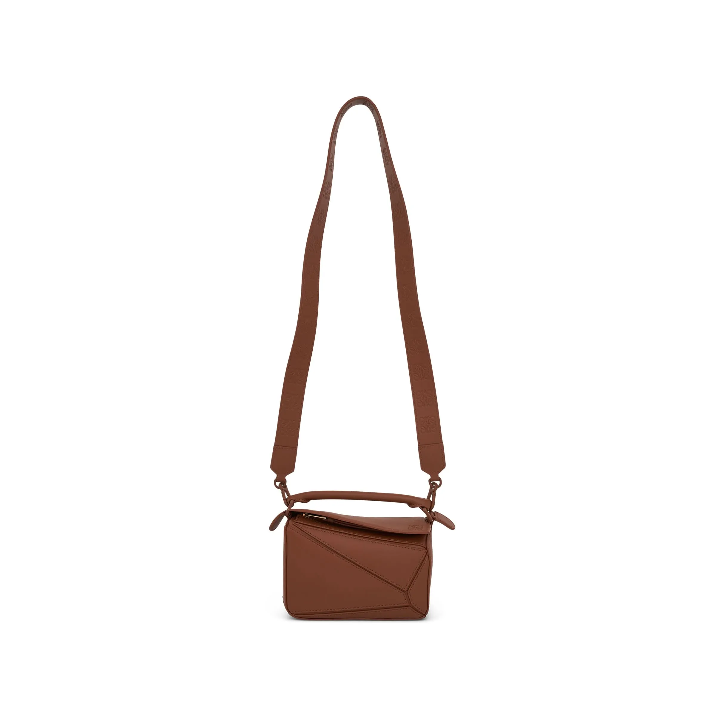 Mini Puzzle Bag in Satin Calfskin in Pecan