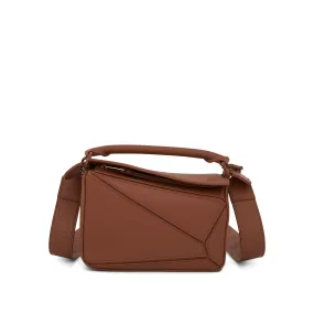 Mini Puzzle Bag in Satin Calfskin in Pecan