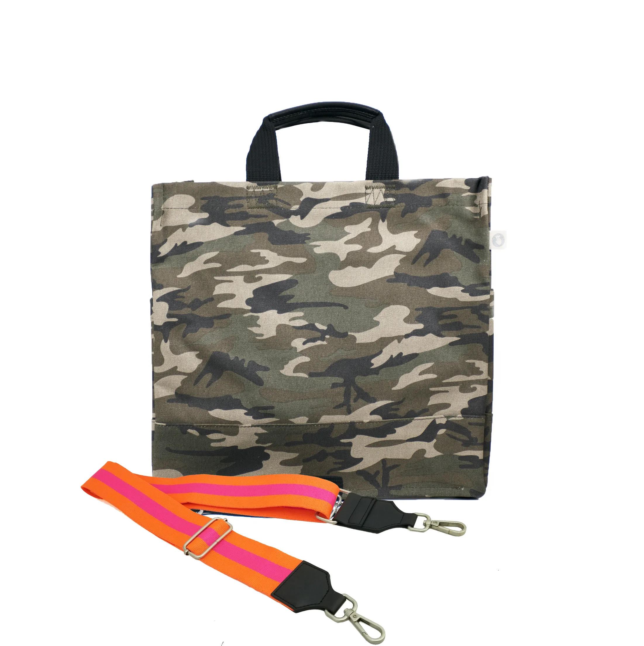 Monogram Stripe Green Camo North South Bag