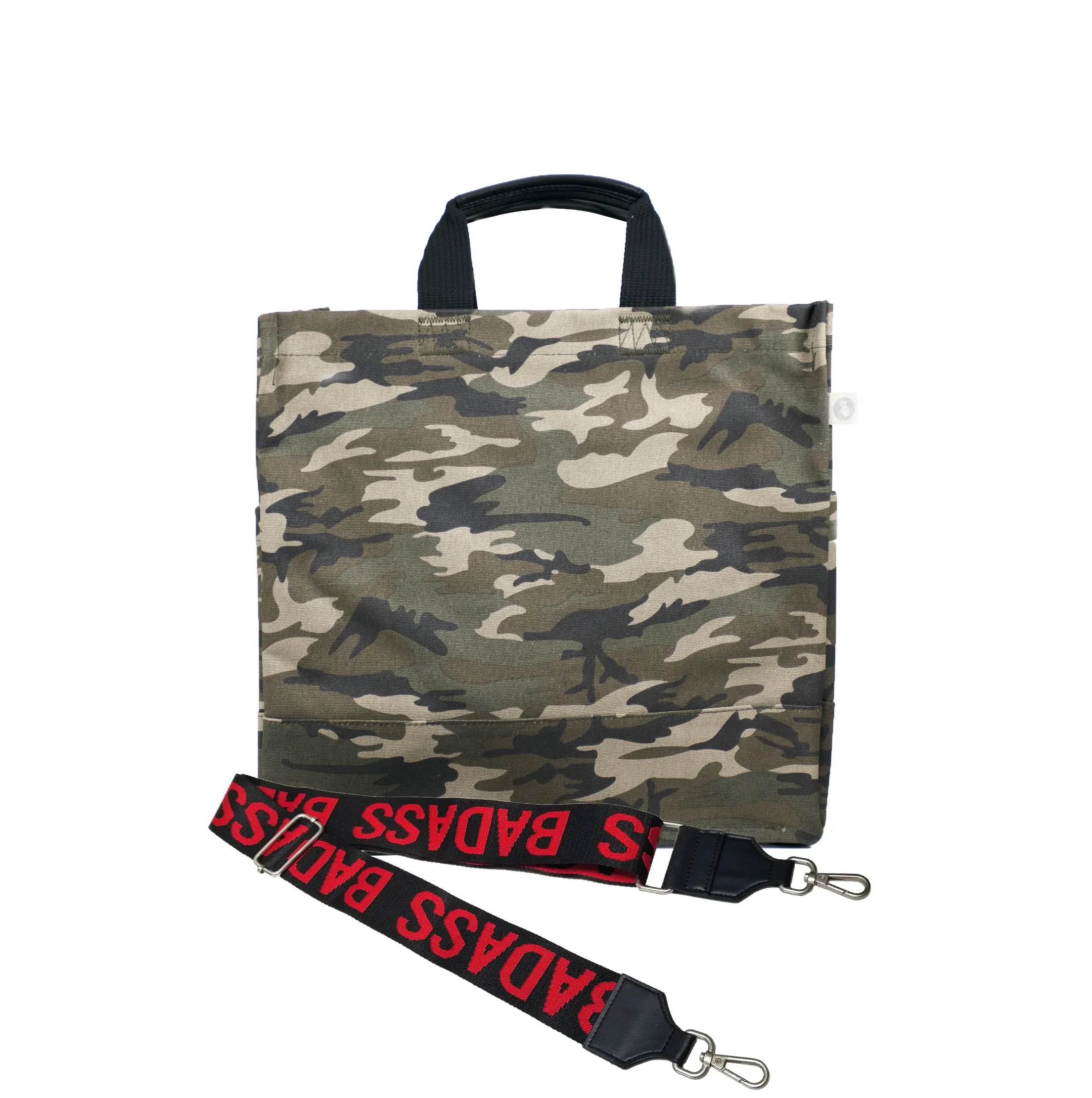 Monogram Stripe Green Camo North South Bag