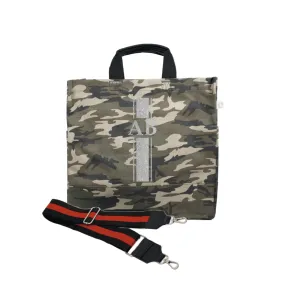 Monogram Stripe Green Camo North South Bag