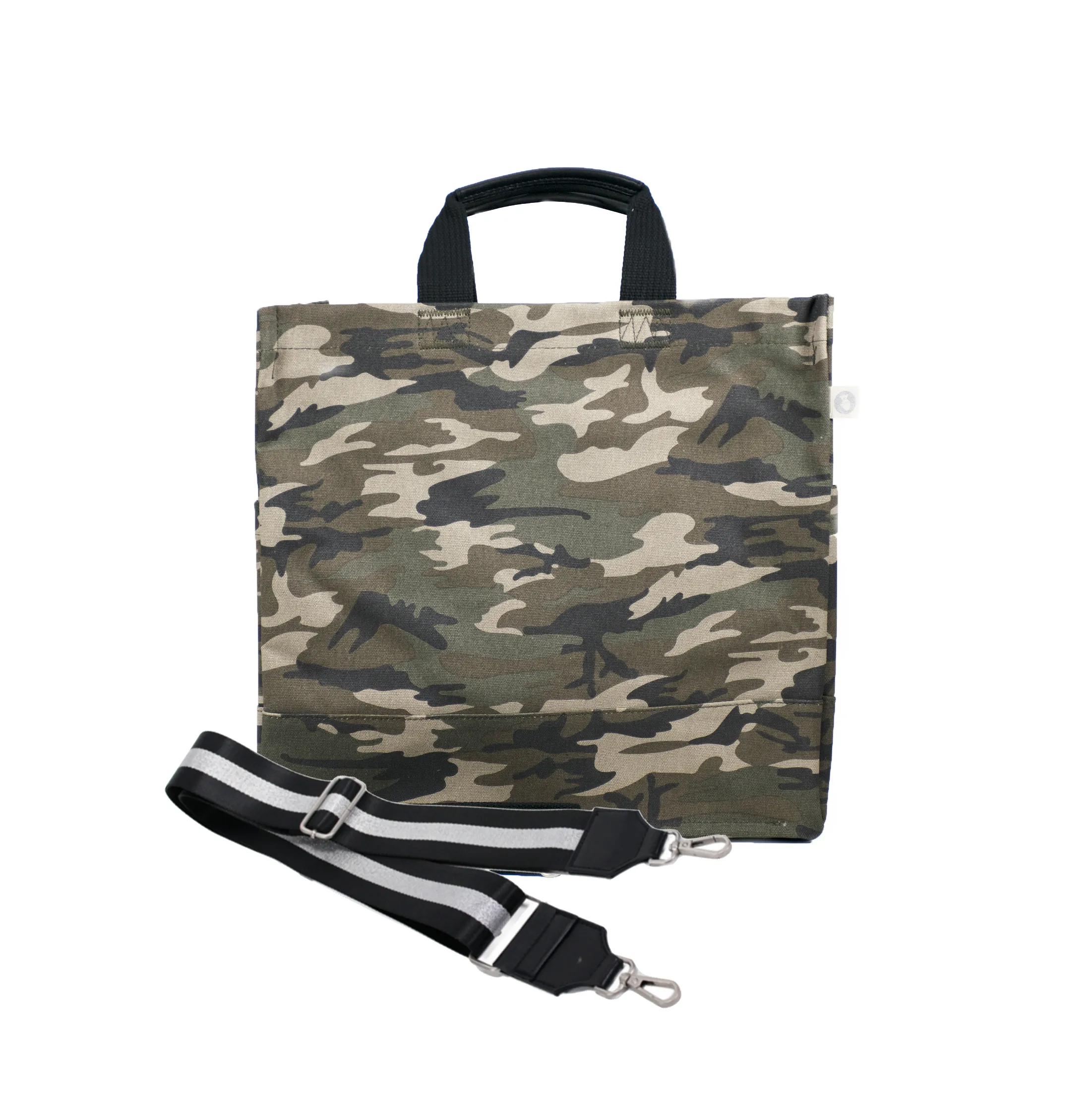 Monogram Stripe Green Camo North South Bag