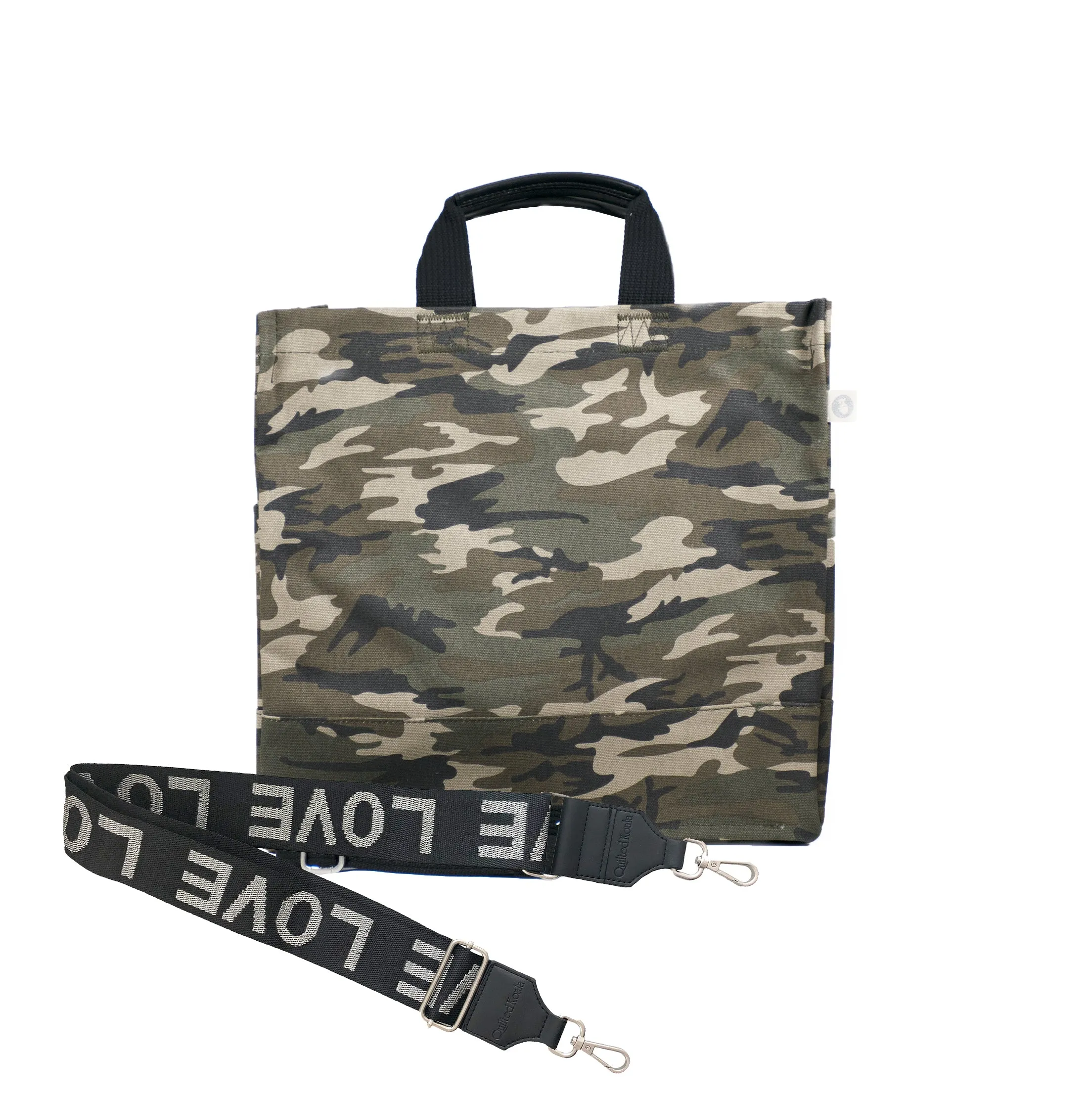 Monogram Stripe Green Camo North South Bag