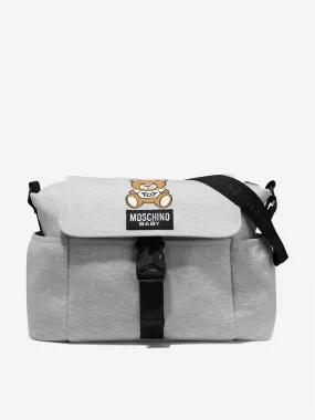 Moschino Baby Teddy Changing Bag in Grey