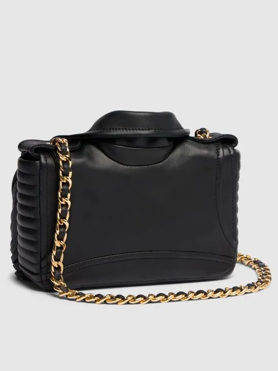 Moschino   Biker fringed Napa shoulder bag 