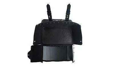 MOTORCYCLE LARGE 2 PC STUDDED PVC SADDLEBAG WITH 2 BONUS POCKETS 19 7.25 12