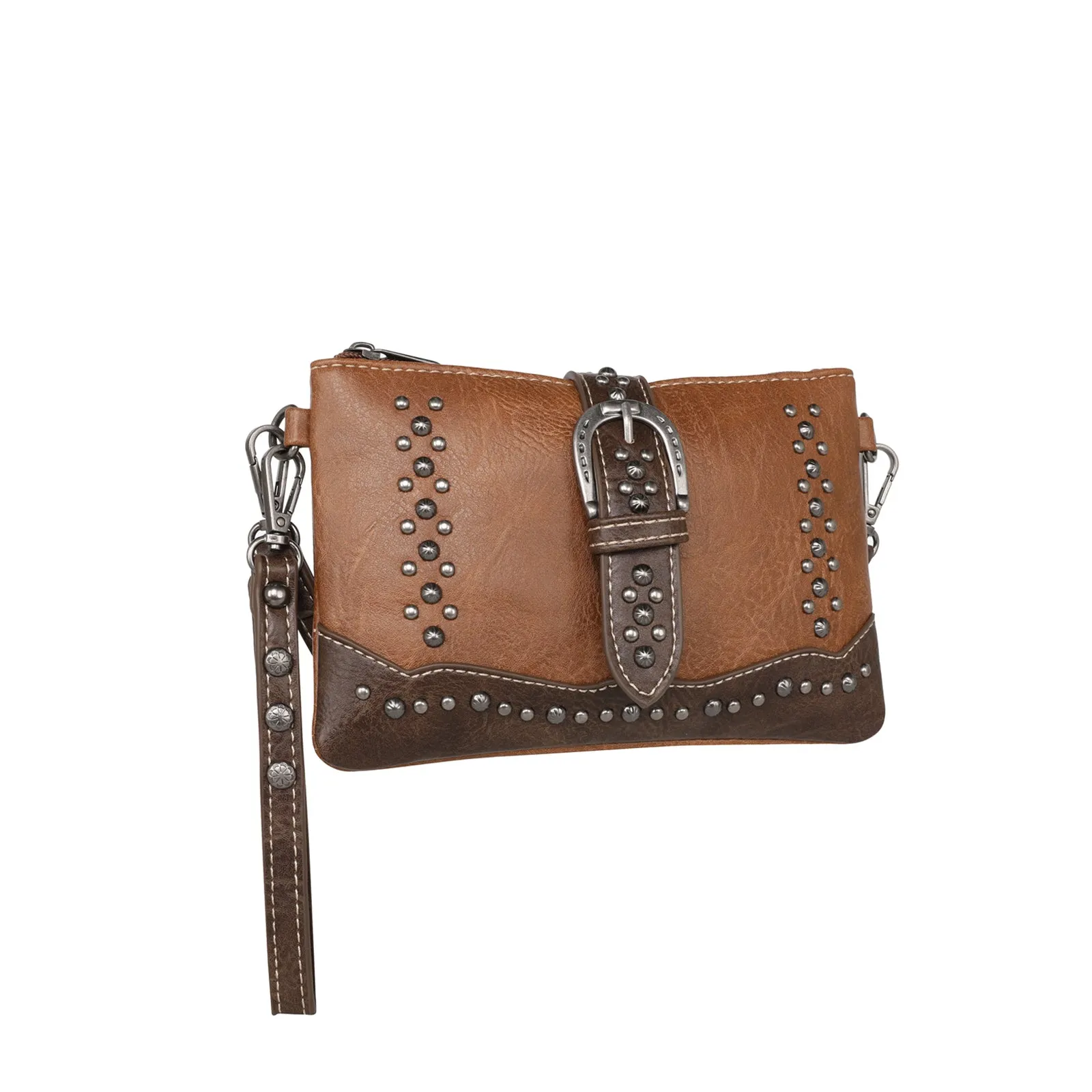 MW1209-181 Montana West Buckle Collection Clutch/Crossbody