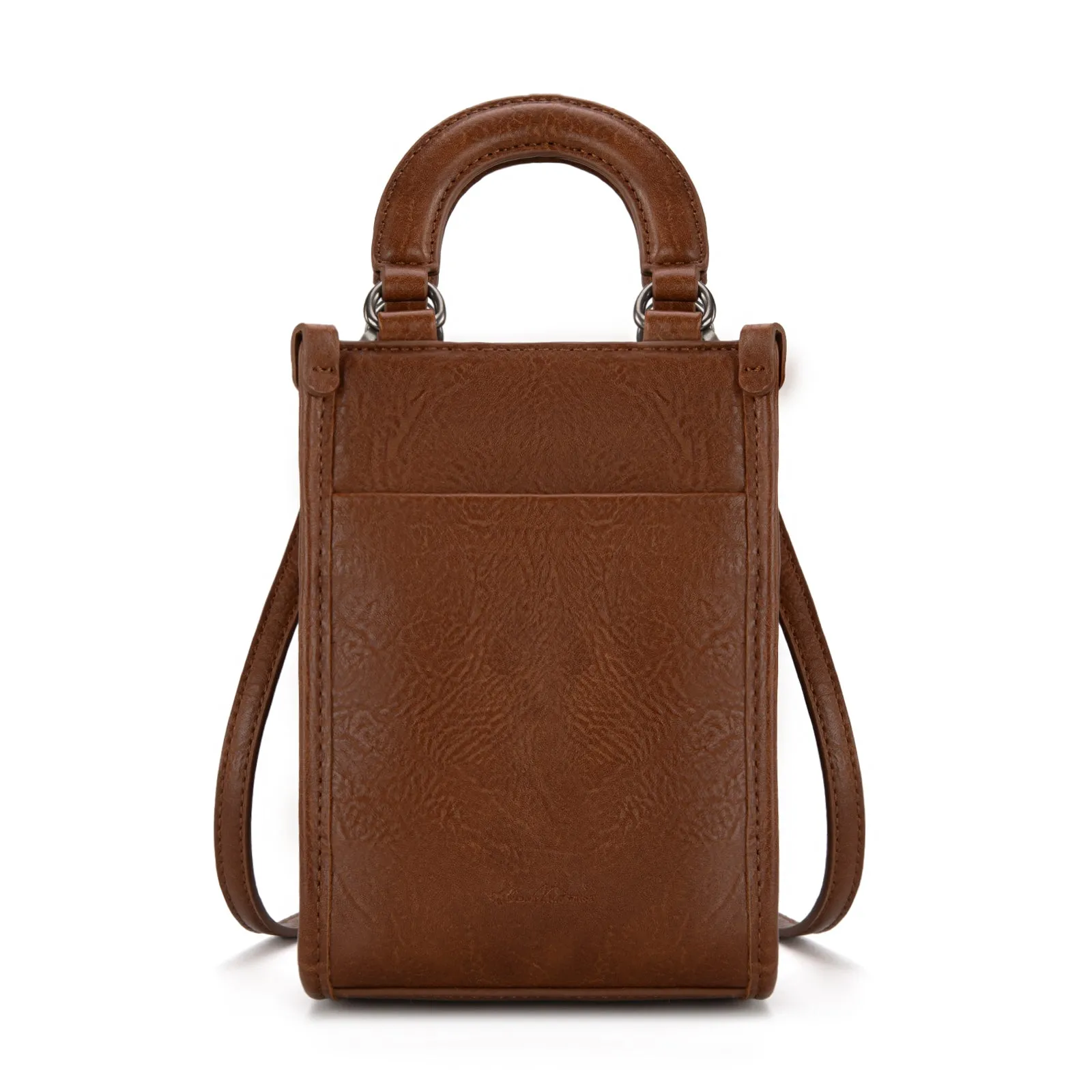 MW1311-1831  Montana West Hair-On Cowhide North South Mini Tote/Crossbody