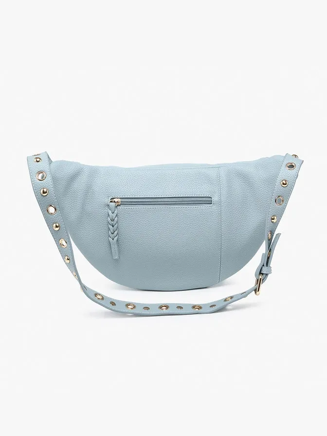 Nova Studded Sling Bag - Dark Olive