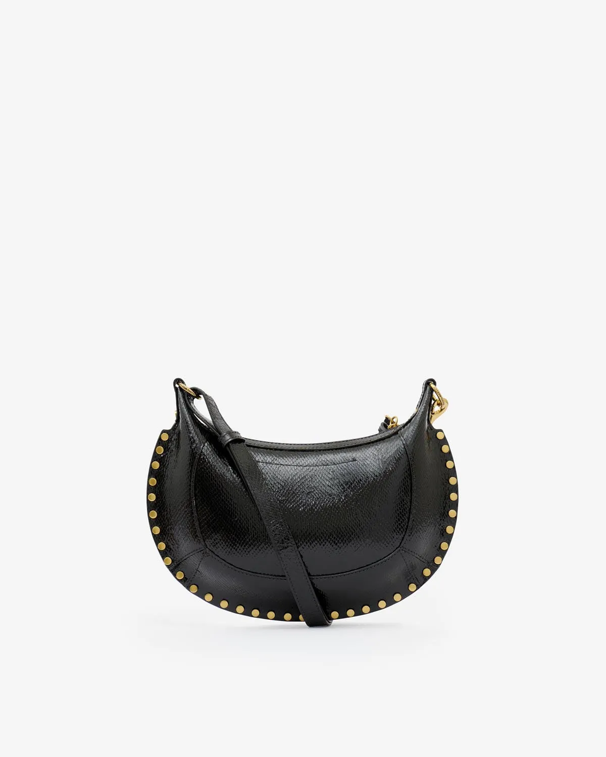 Oskan Moon Bag in python-effect leather