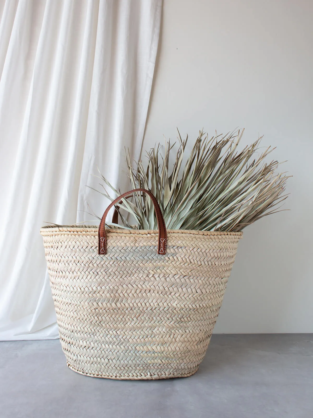 Parisienne Basket Bag, Tan