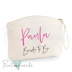 Personalised Hen Party Make Up Bag