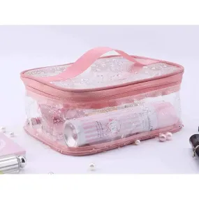 Pink Pouch Cosmetic Organiser ( Pack Of 2 )