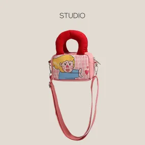 Playful Pop Art Canvas Mini Bag