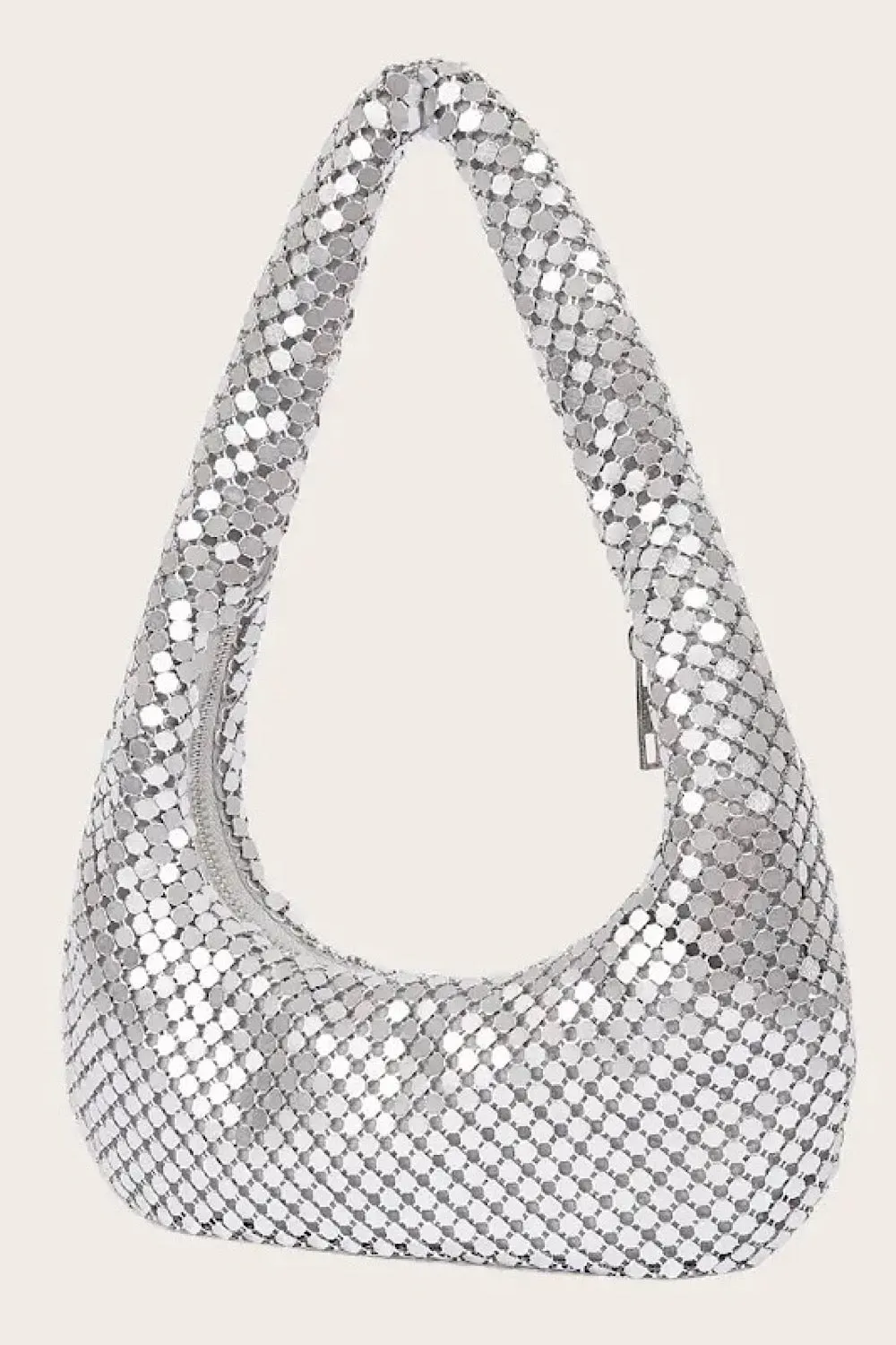 Polly Silver Chain Mail Bag