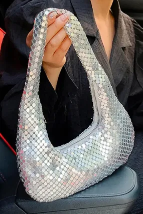 Polly Silver Chain Mail Bag