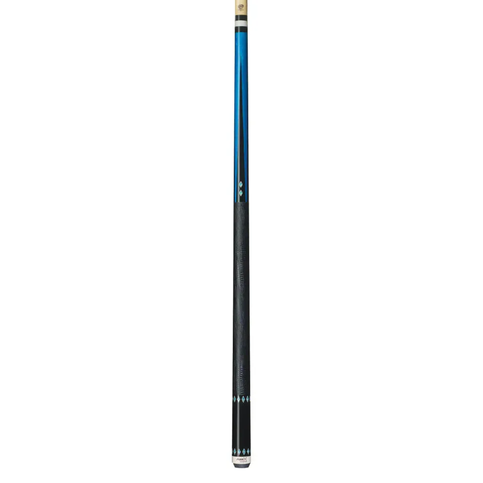 Pure X Teal Birdseye Maple Cue with Embossed Leather Wrap