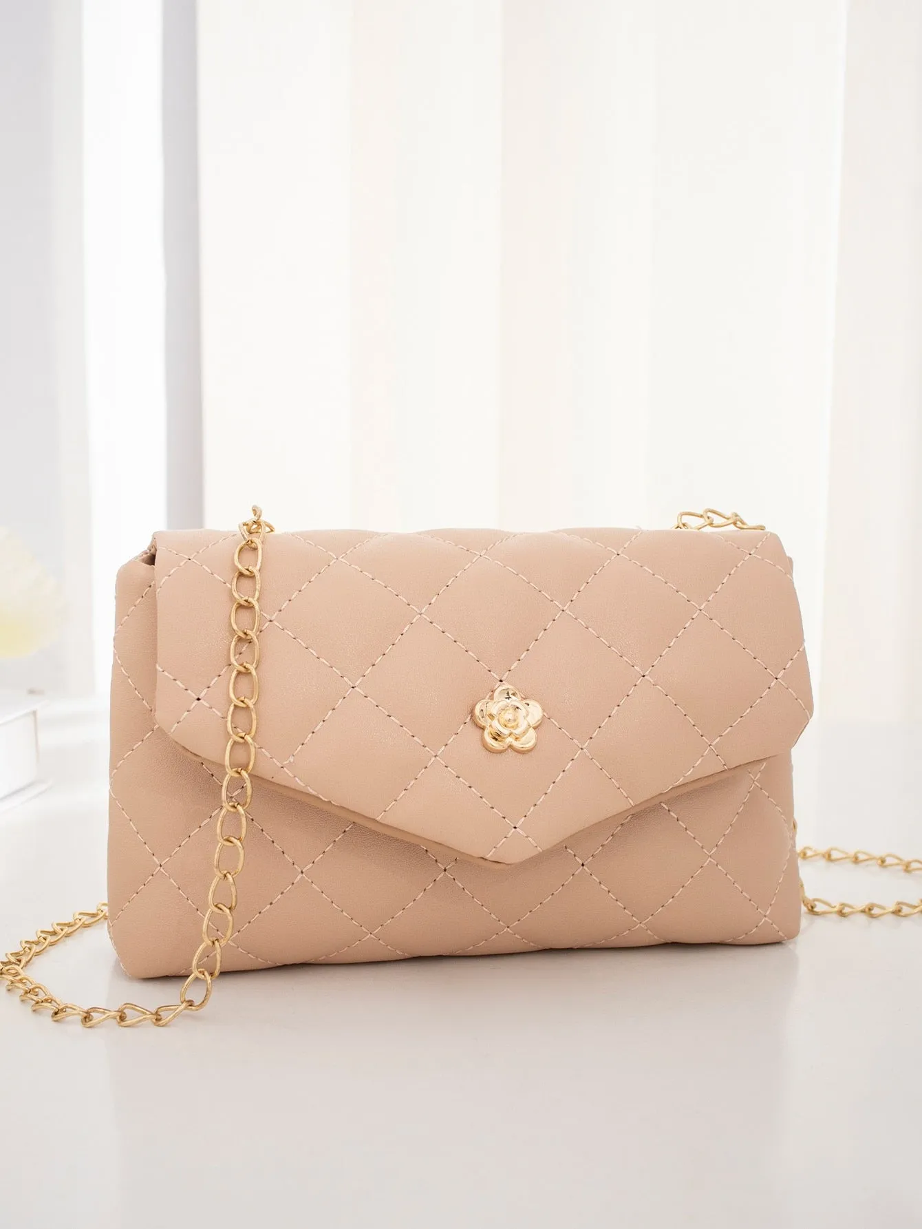 Quilted Chain Crossbody Bag