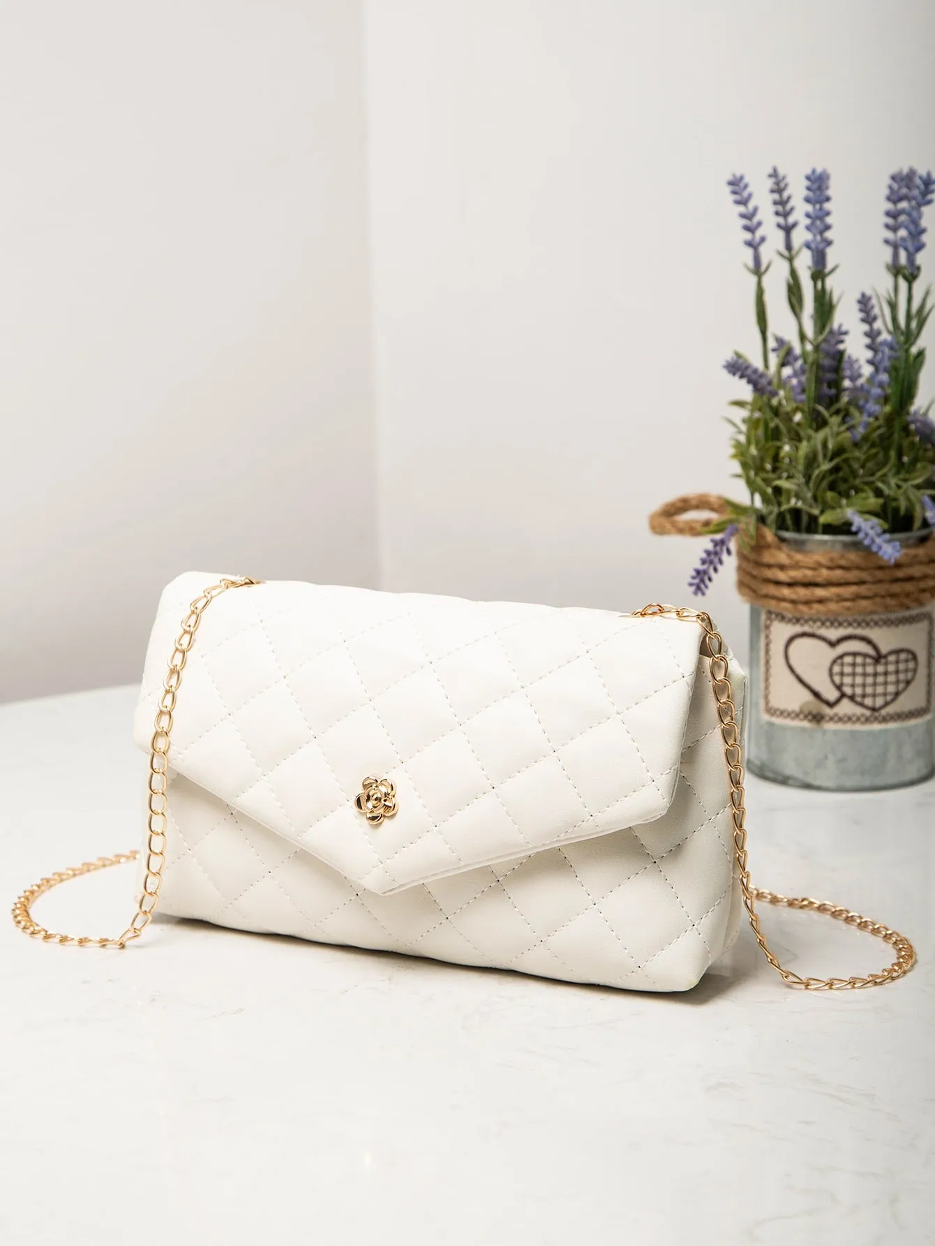 Quilted Chain Crossbody Bag