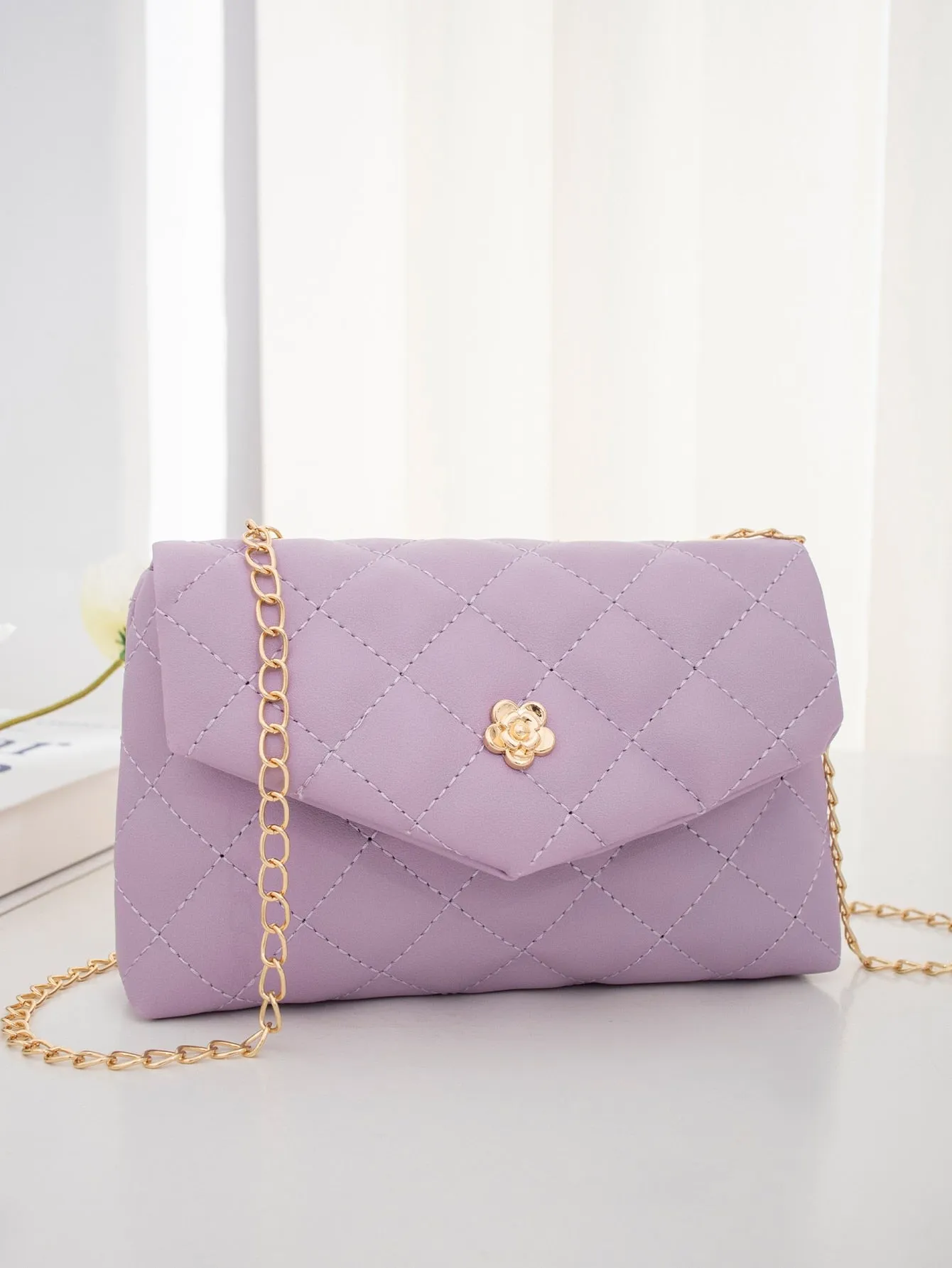 Quilted Chain Crossbody Bag