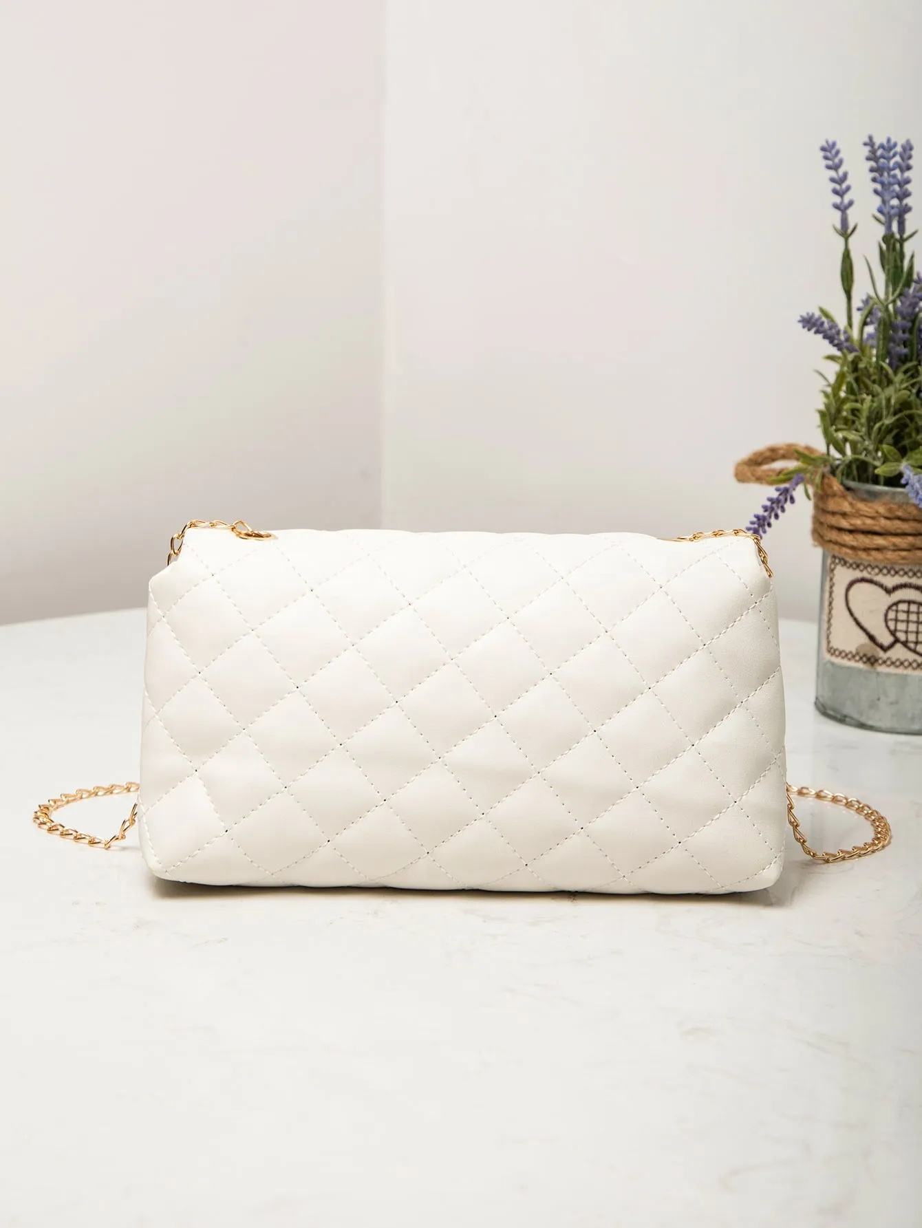 Quilted Chain Crossbody Bag