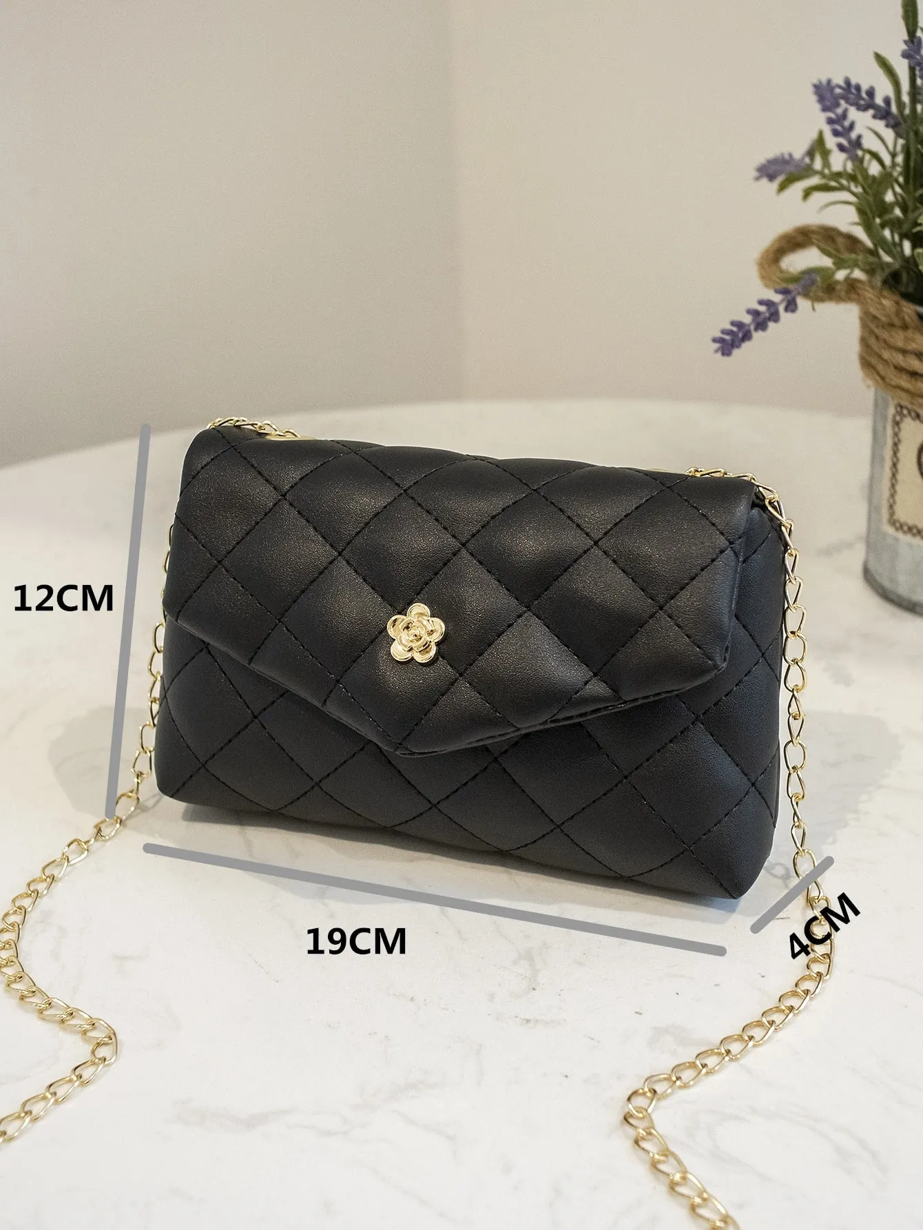 Quilted Chain Crossbody Bag