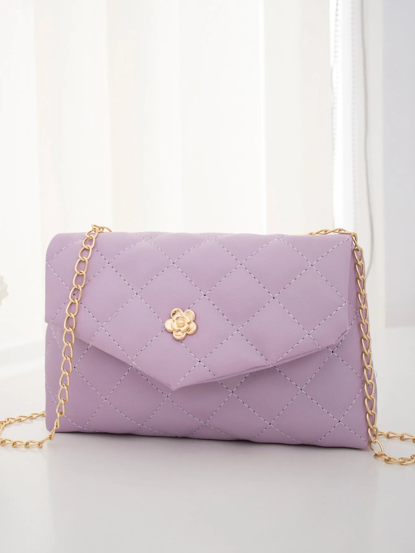 Quilted Chain Crossbody Bag